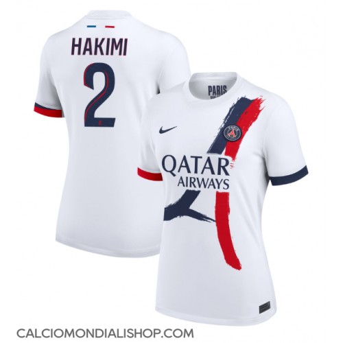 Maglie da calcio Paris Saint-Germain Achraf Hakimi #2 Seconda Maglia Femminile 2024-25 Manica Corta